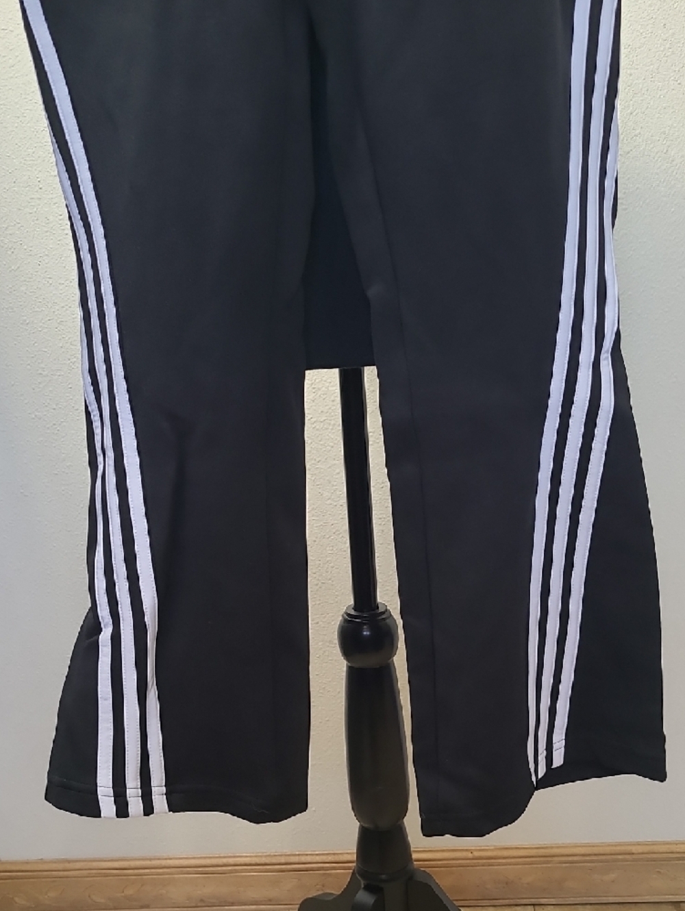 Adidas Black and White Track Pants with Logo Tag NWOT - Picture 3 of 8